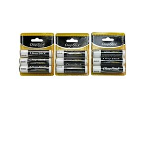 Chap Stick Lip Balm Each Pkg= 3 Original Tubes, 3 Pkgs Bundle